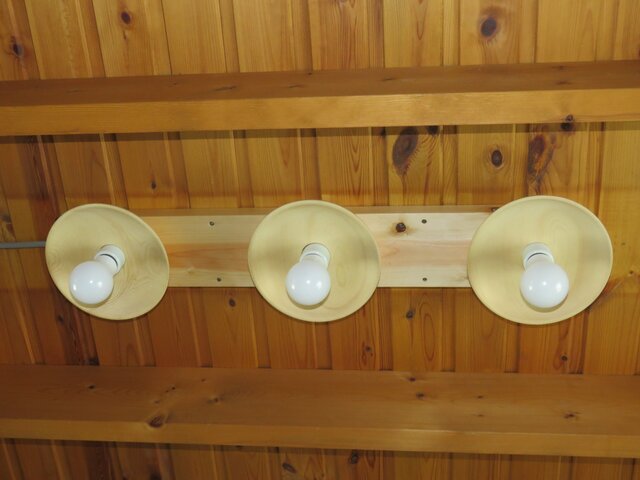 直付け3連灯 照明器具 注文製作品の画像1枚目