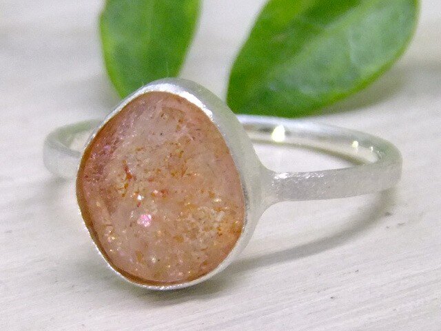 サンストーン原石*925 ringの画像1枚目