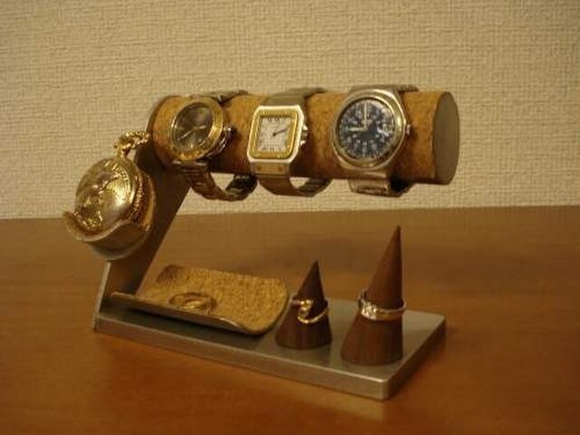 腕時計スタンド 腕時計 懐中時計 ダブルリングトレイスタンド Iichi ハンドメイド クラフト作品 手仕事品の通販