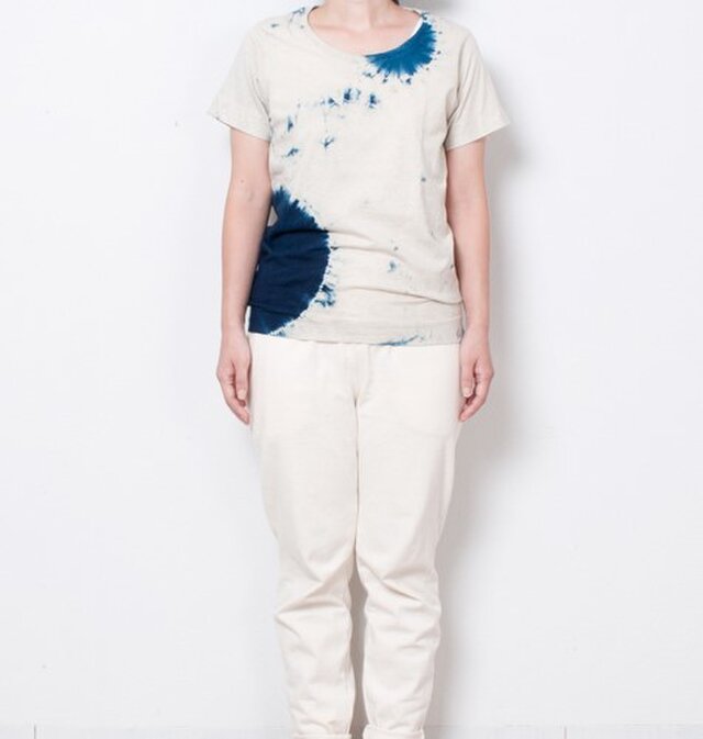 藍染 Tシャツ size1 白影丸の画像1枚目