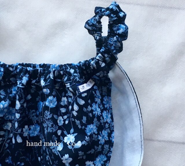 リラックスショーツ*レギュラーライズ hana blue/1枚の画像1枚目