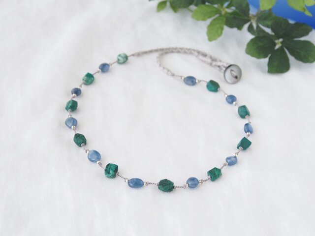 Blue&Green Nature(カイヤナイト×クリソコラ)の画像1枚目
