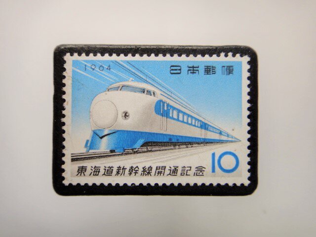 日本 鉄道切手ブローチ 3934の画像1枚目
