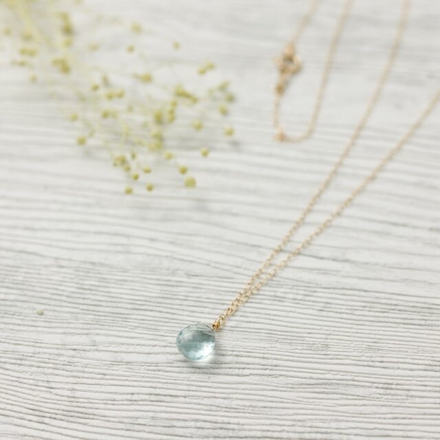 奇跡の連続　〜グリーンアメジスト一粒石K18ネックレス〜