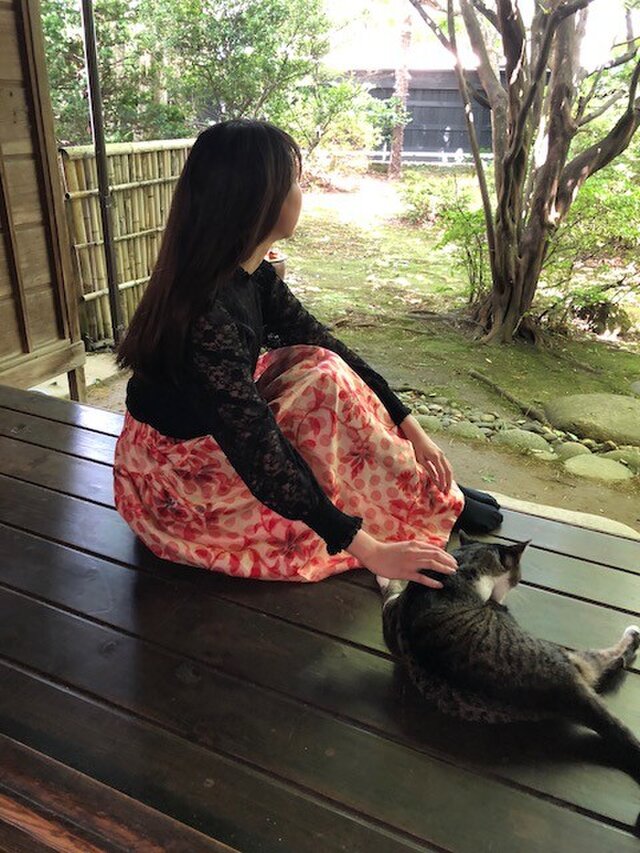 銘仙淡いピンクの2段テアードスカートMプレ価格!の画像1枚目