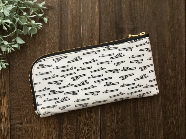 軽くて薄い♪L字長財布 小枝の画像1枚目