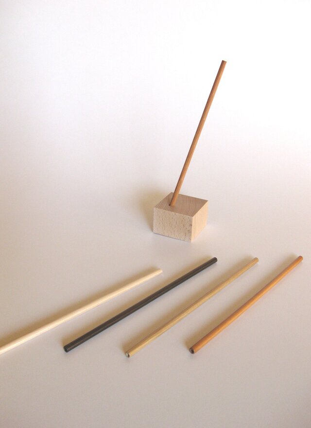 木のスティックストローの画像1枚目