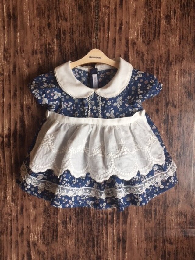 ダッフィーサイズのお洋服 エプロンワンピースの画像1枚目