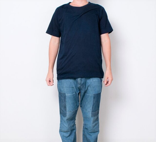 藍染 Tシャツ size3 濃紺の画像1枚目