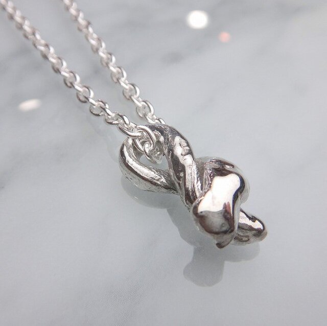 ”ハンドメイド”SILVERハートペンダント No.00194526の画像1枚目