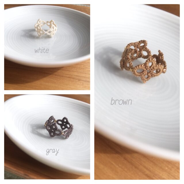 tatting lace ringの画像1枚目