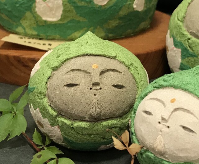 福仏頭(地蔵、小、ライトグリーン)の画像1枚目