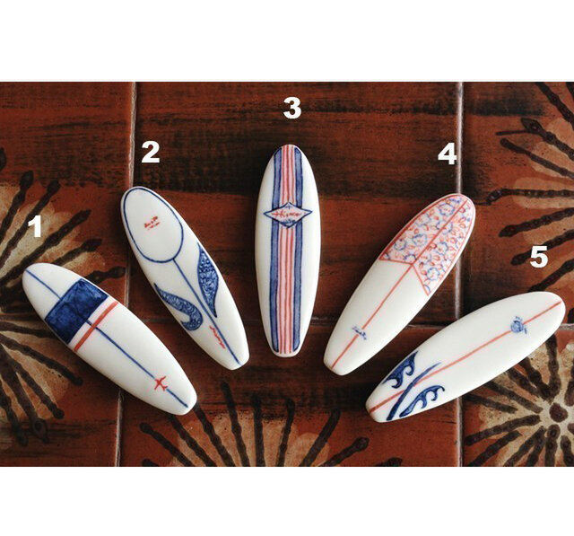 サーフボードの箸置き（ロング） | iichi 日々の暮らしを心地よくする