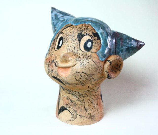 アトム/ オブジェ/ 現代アート/ 花彙/ 青磁 / 陶芸/contemporary ceramic artの画像1枚目