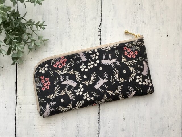 軽くて薄い♪L字長財布 お花の香りの画像1枚目