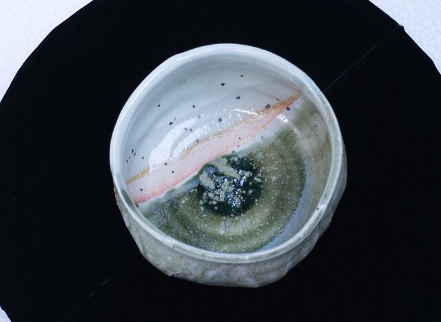 緑窯変伊賀想い 抹茶盌 3の画像1枚目