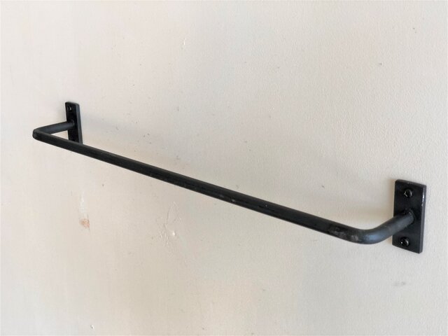 40×5cm／アイアン・マルチハンガー/Iron bar/コ型 | iichi 日々の