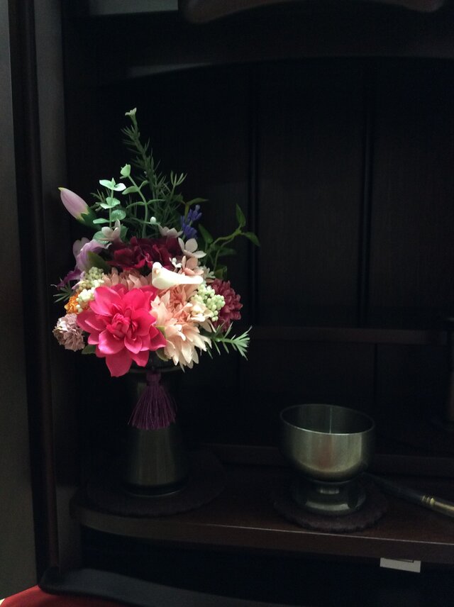 仏花 真珠の涙 紅の画像1枚目