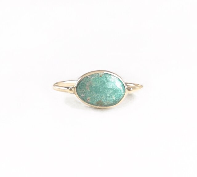 一点もの k18 Persian Turquoise リング/ 受注制作の画像1枚目