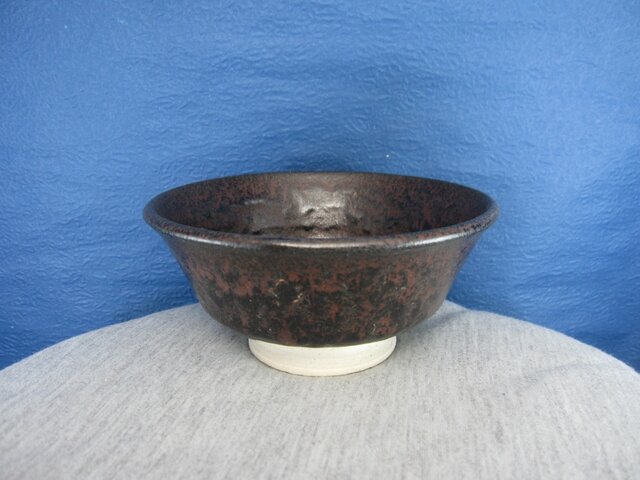 陶器ご飯茶碗(中)いらぼ釉の画像1枚目