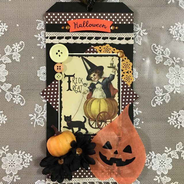 コラージュ タグ【ハロウィン ブラック1】の画像1枚目