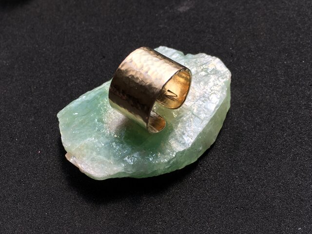 ★真鍮幅広指輪の画像1枚目