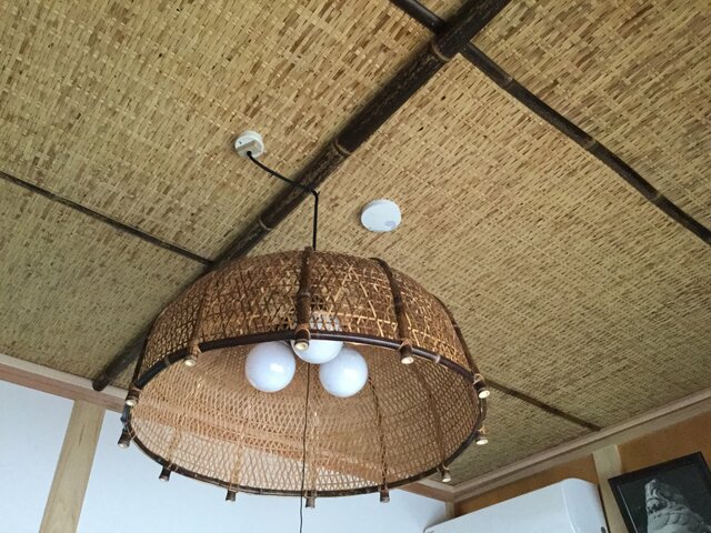 竹編み天井1の画像1枚目