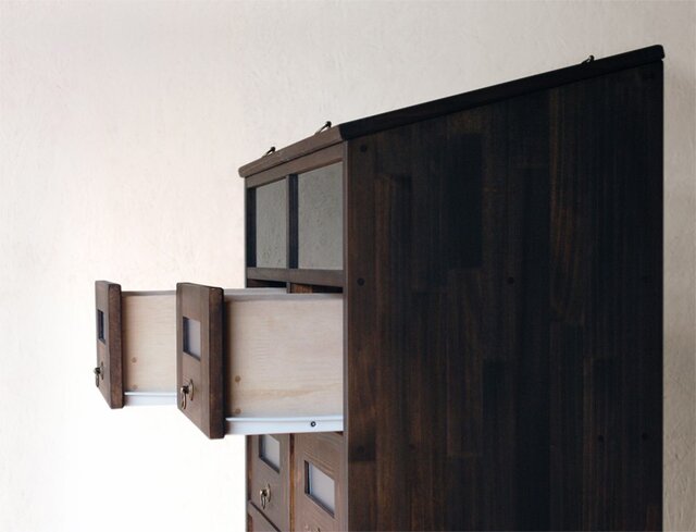 駄菓子 ショーケース  希少品 B 駄菓子屋風ショーケース付きキャビネット（おもちゃ、衣類、書類などの