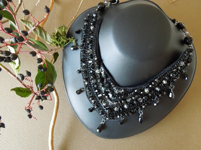 piari様　ネックレス　色紙　ハンドメイド　ビーズ　刺繍 piari