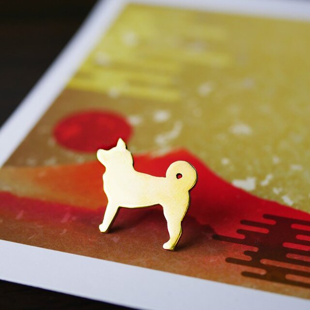 しば犬のピンバッジの画像1枚目