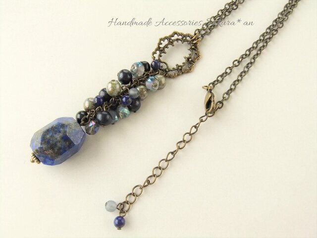 Necklace ラピスラズリ(N1174)の画像1枚目