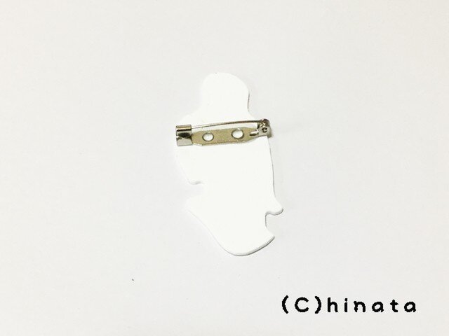 Artな 鷲のイラストブローチ 紫 Iichi ハンドメイド クラフト作品 手仕事品の通販