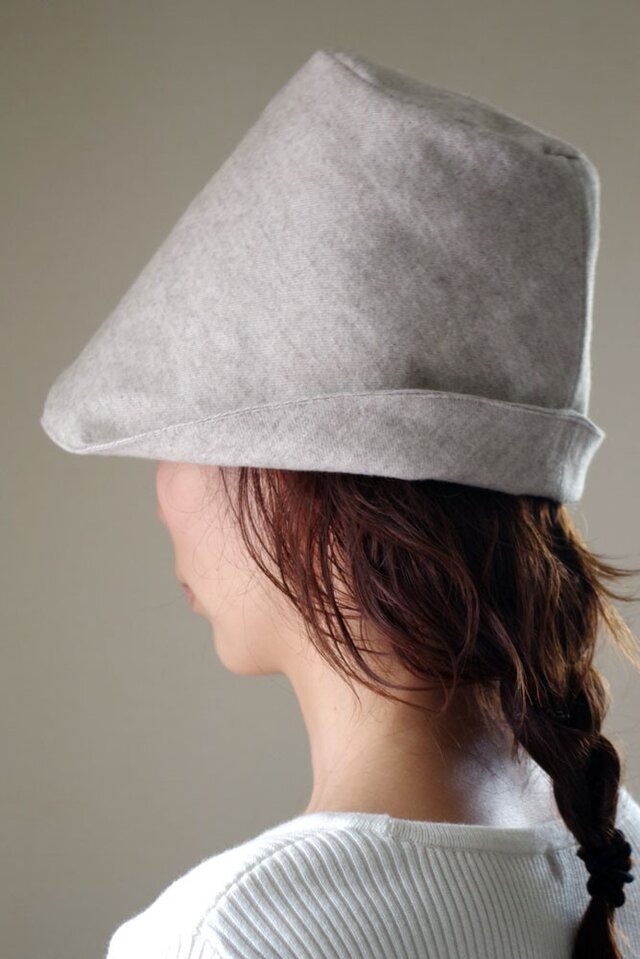 OrganicCotton ネル生地Boat shape帽の画像1枚目