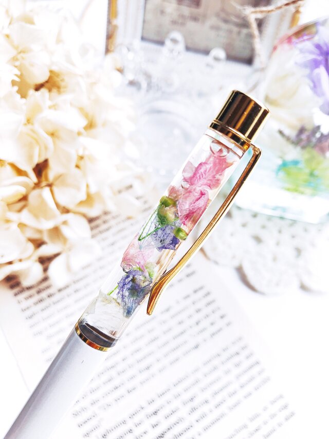 macaron ハーバリウムボールペン  ギフト