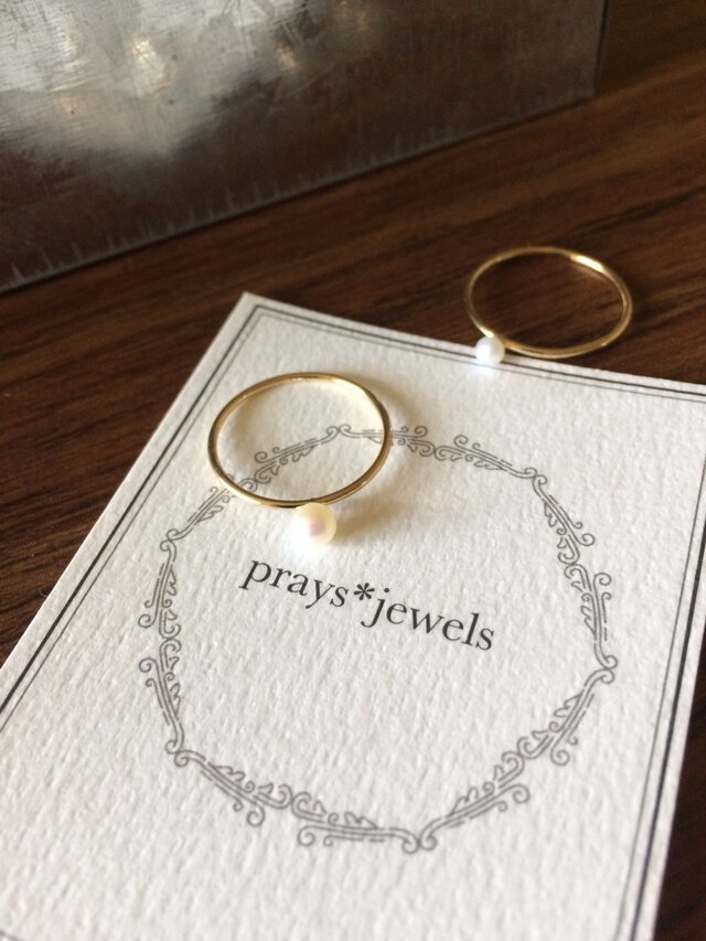 14kgf pearl ring(#11)の画像1枚目