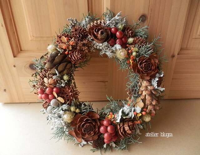 八ヶ岳〜木の実のWreath01の画像1枚目
