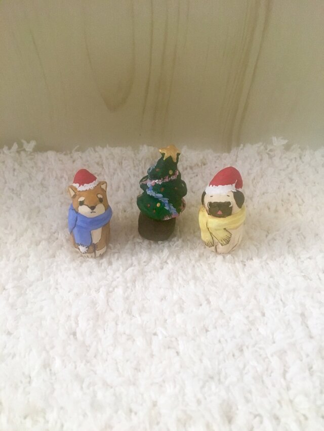 小さなクリスマスわんこ※在庫整理SALE※の画像1枚目