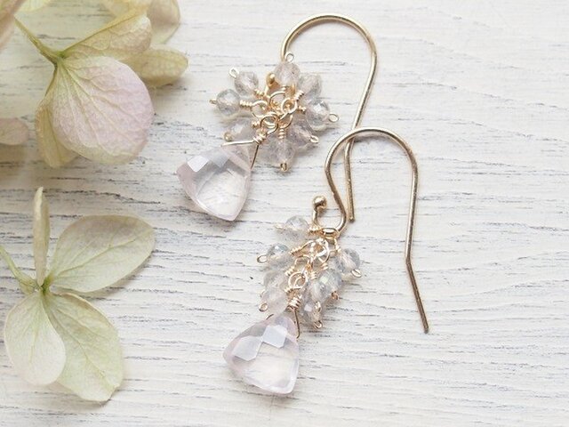 薔薇の香り（ピアス（14kgf）/イヤリング） | iichi 日々の暮らしを