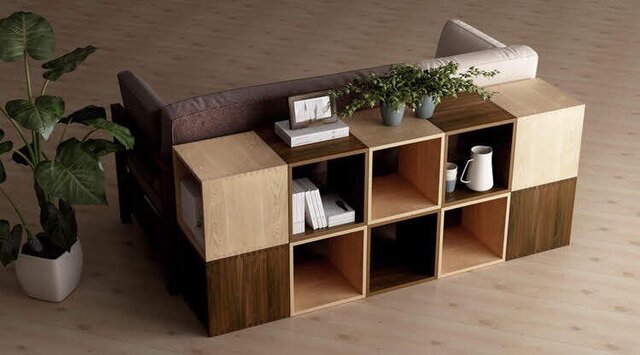 受注生産 職人手作り シンプルな収納棚 シェルフ 北欧 ナチュラル モダンデザイン 収納家具 木工 天然木 木目 家具の画像1枚目
