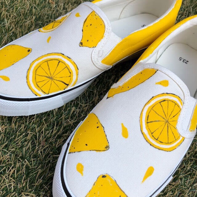甘酸っぱ〜いレモネードが美味しそうなフレッシュレモンシューズ "lemonade"の画像1枚目