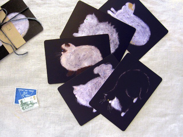 flat-faced cats ポストカードセット(角丸タイプ)の画像1枚目