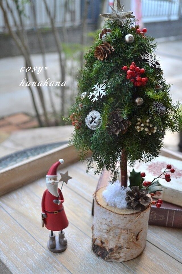 サンタとクリスマスツリー＊星形ステッキ | iichi 日々の暮らしを