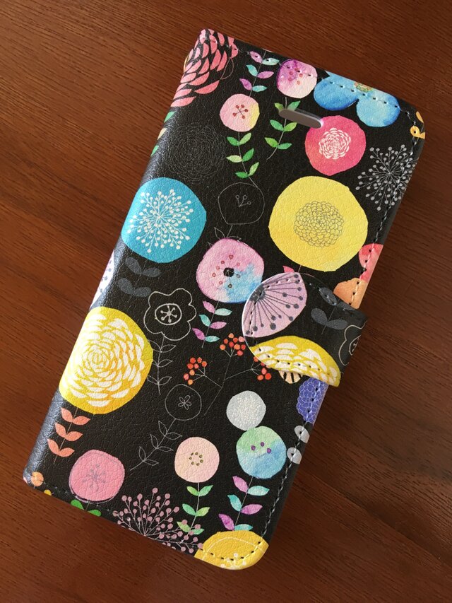 「ポップアップ」/ iPhone & Android対応 手帳型スマホケース <受注制作・送料無料>の画像1枚目
