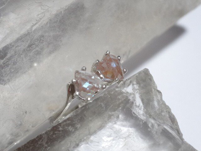 ダブルハートサフィレットのシルバーリング | iichi 日々の