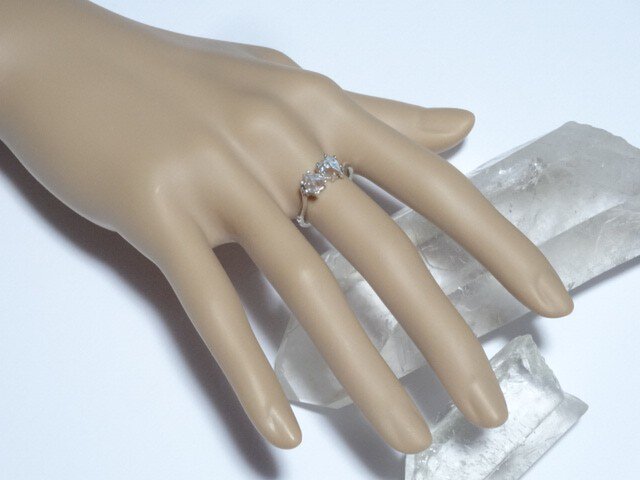 ダブルハートサフィレットのシルバーリング | iichi 日々の