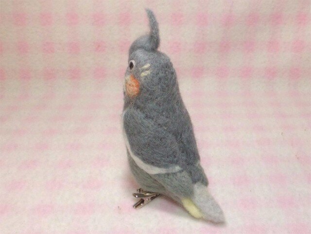 オカメインコ ノーマル ♀ mini♪☆マグネット/ブローチどちらか選択