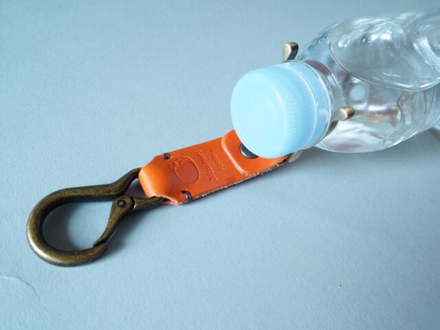 delica moai 真鍮製ペットボトルケース レザーホルダー付き lo214_6.jpg