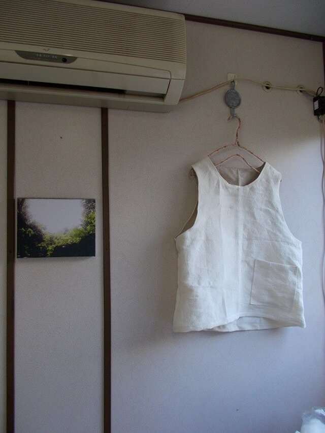 リネンシンプルベストの画像1枚目