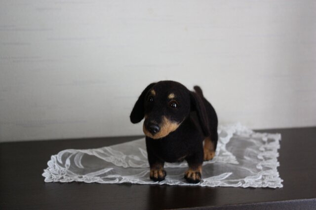 ブラタン ミニチュアダックス 幼犬。。。羊毛フェルト | iichi