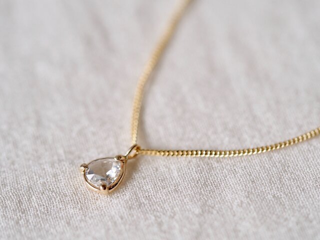 Drop Rose Diamond Necklaceの画像1枚目